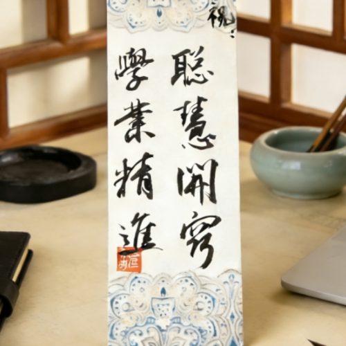D15AA Calligraphy Blessing (Single Sheet)