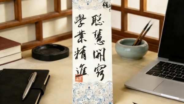 D15AA Calligraphy Blessing (Single Sheet)