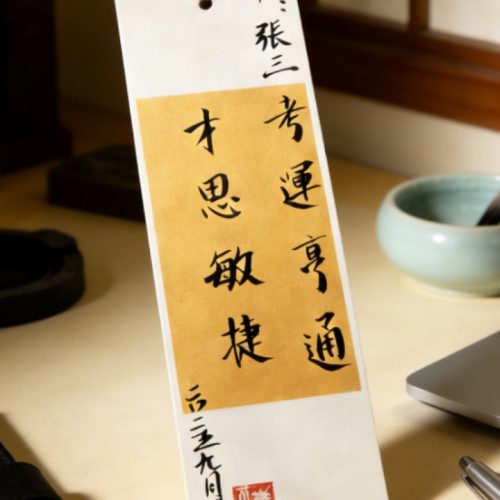 D15A Master Calligraphy Blessing (Single Sheet)