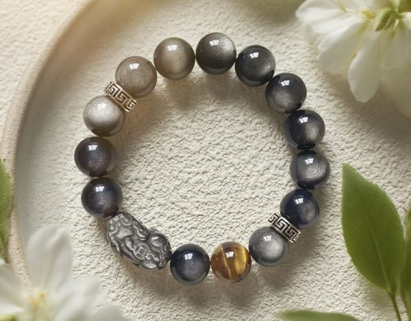 Ink Shadow Auspicious Pattern Bracelet